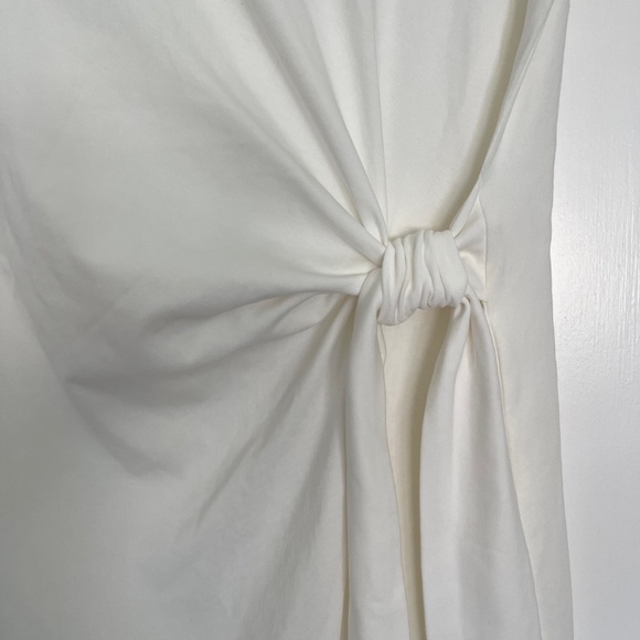 Like new! Gracia Side-wrap White Jersey Dress | Size Medium - Picture 5 of 5